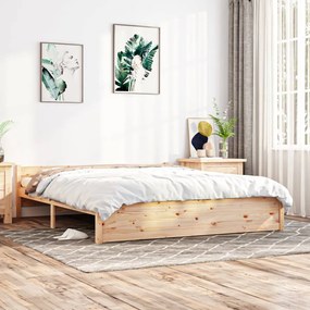 815054 vidaXL Cadru de pat, 160x200 cm, lemn masiv