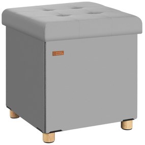 Deuba Taburet cu spațiu de depozitare 42x38x38 cm - gri