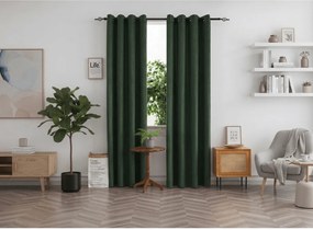 Perdea opaca DUNES VELVET 140x250 cm, verde inchis Agatat: Rejansa