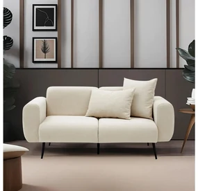 Canapea 2-locuri Slider (crem + negru). 1106658