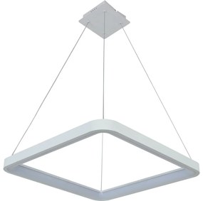 Brilagi - lustra suspendată pe cablu FALCON SLIM LED dimabil/50W/230V 50x50 cm alb + telecomandă