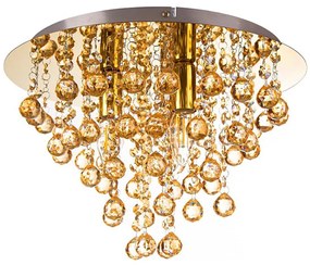 Plafonieră Globo 63040345X LONDON 3xE14/40W/230V d. 38 cm auriu