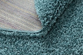 Covor SOFFI cerc shaggy 5cm albastru