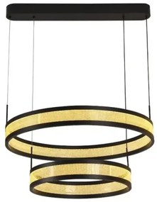 Lustră LED dimabilă pe cablu LED/40W/230V negru + telecomandă