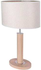 Spot-Light MERCEDES - Lampă de masă 1xE27/40W/230V, stejar - 7017400111525