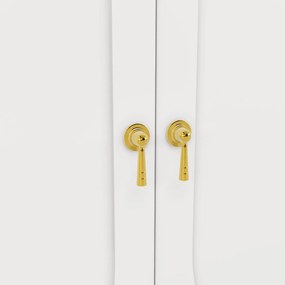 Bufet modern cu uși pliante, Alb | Aosom Romania