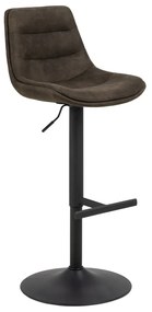 Scaun de bar verde închis cu înălțime ajustabilă (înălțime șezut 86 cm) Adisa – Actona