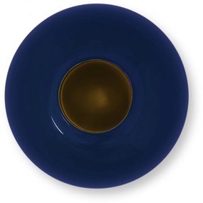 Vază decorativă rotundă metalică 23cm Blue