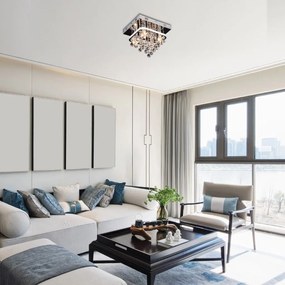 Lustra LED aplicata design elegant Pallas, 30x30cm