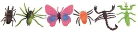 Insecte/animale plastic 4 - 8 cm 12 buc în pungă