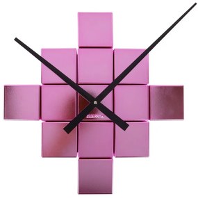 Karlsson KA5974PI design ceas de perete roz, diametru 80 cm