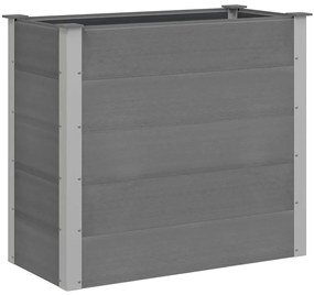 Strat inaltat de gradina, gri, 100 x 50 x 91 cm, WPC 1, Gri, 100 x 50 x 91 cm