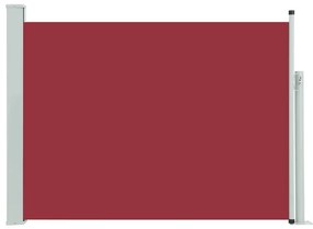 Copertina laterala retractabila de terasa, rosu, 100x500 cm Rosu, 100 x 500 cm