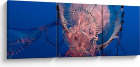 Tablou - Medusa (cu ceas) (90x30 cm)