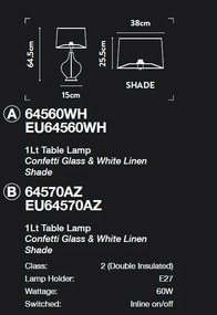 Veioza/Lampa de masa design lux elegant Belle
