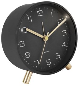 Ceas cu alarmă Karlsson Lofty, ø 11 cm, negru