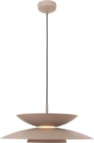 Lustra LED suspendata metal bej Mayumi