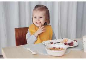 Bavețică din muselină Kindsgut Oslo, galben muștar