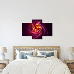 Tabloul cu abstracțiune modernă care luminează (90x60 cm)
