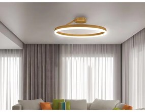 Lustră LED dimabilă aplicată LED/40W/230V 3000-6500K auriu + telecomandă