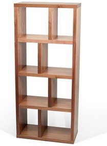 Bibliotecă maro cu aspect de lemn de nuc 70x159 cm Berlin – TemaHome