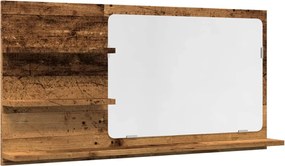 vidaXL Dulap baie cu oglindă, lemn vechi, 90x11x45 cm, lemn prelucrat