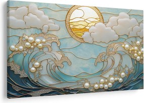 Tablou - Perle 3D în Ocean (90x60 cm)
