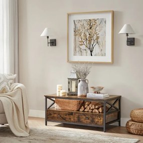 Masă de cafea TOREN maro/negru