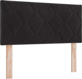 vidaXL Tăblie cap Negru 100 cm Catifea