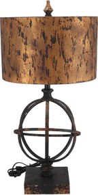 Lampa de masa Sfera stil industrial metal si rasina h 67 cm