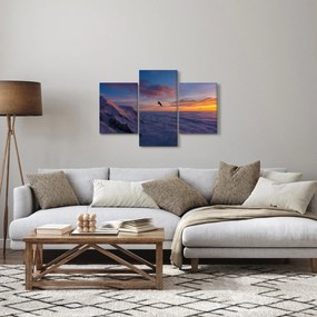 Tablou în apus de soare, Mont Blanc (90x60 cm)