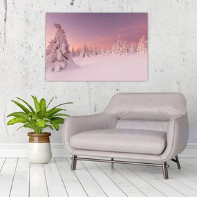 Tablou - Copaci sub așternut de zăpadă (90x60 cm)