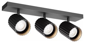 Redo 01-3406 - Spot DELPHI 3xGU10/7W/230V, negru