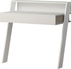 Birou COWORK, alb, PAL melaminat, 94x50x91 cm