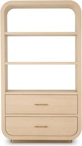 Dulap cu Rafturi design LUX, Furnir stejar, Natur, Quinton