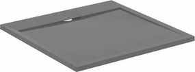 Cadita de dus patrata Ideal Standard i.life Ultra Flat S gri asfaltic 90x90 cm