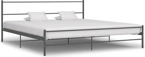 vidaXL Cadru de pat, gri, 180 x 200 cm, metal