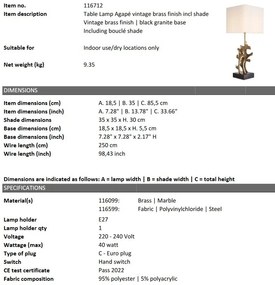 Veioza, Lampa de masa design LUX Agape