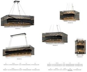 Candelabru LUX design modern APOLLO, cu 12 surse de lumina