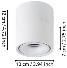Spot LED Eglo 901043 BOHOYO LED/8W/230V 3000K alb