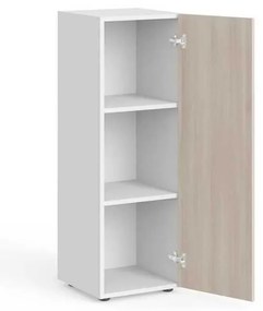 Dulap mediu Manager 39,9 x 42,2 x 119,5 cm, dreapta, salcâm deschis / alb