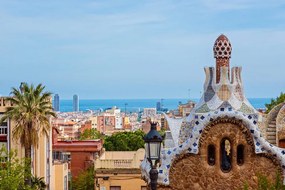 Fototapet  vedere la Parcul Güell în Barcelona
