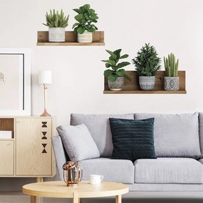 Autocolant de perete 60x35 cm 3D effect Green Plants – Ambiance