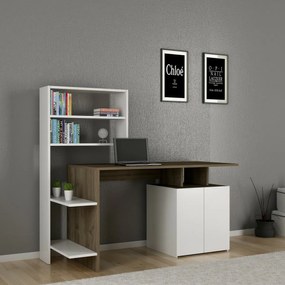 Birou Melis Walnut and White