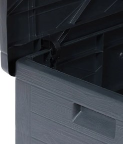 WOOD cutie de depozitare din plastic pentru grădină 420 L, g