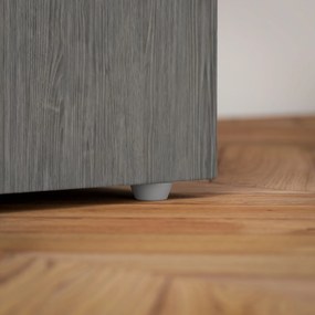 HOMCOM Birou modern cu 3 Sertare si Rafturi in Lemn Alb 120x49x72cm | Aosom Romania