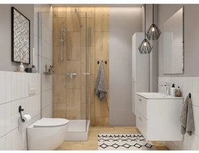 Cersanit S801-538 - Dulap suspendat pentru baie cu lavoar NIKO 80 x 45 cm, alb