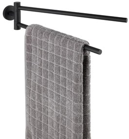 Suport pentru prosoape negru mat de montat pe perete din oțel inoxidabil Bosio – Wenko