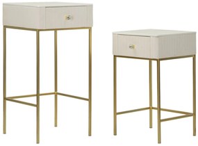 Mauro Ferretti Set De 2 Masute Inalte Cm Ø 45X90-40X68 | Aosom Romania