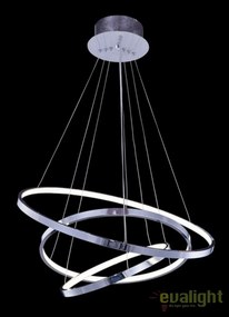 Lustra LED dimabila design modern Wheel 3 crom